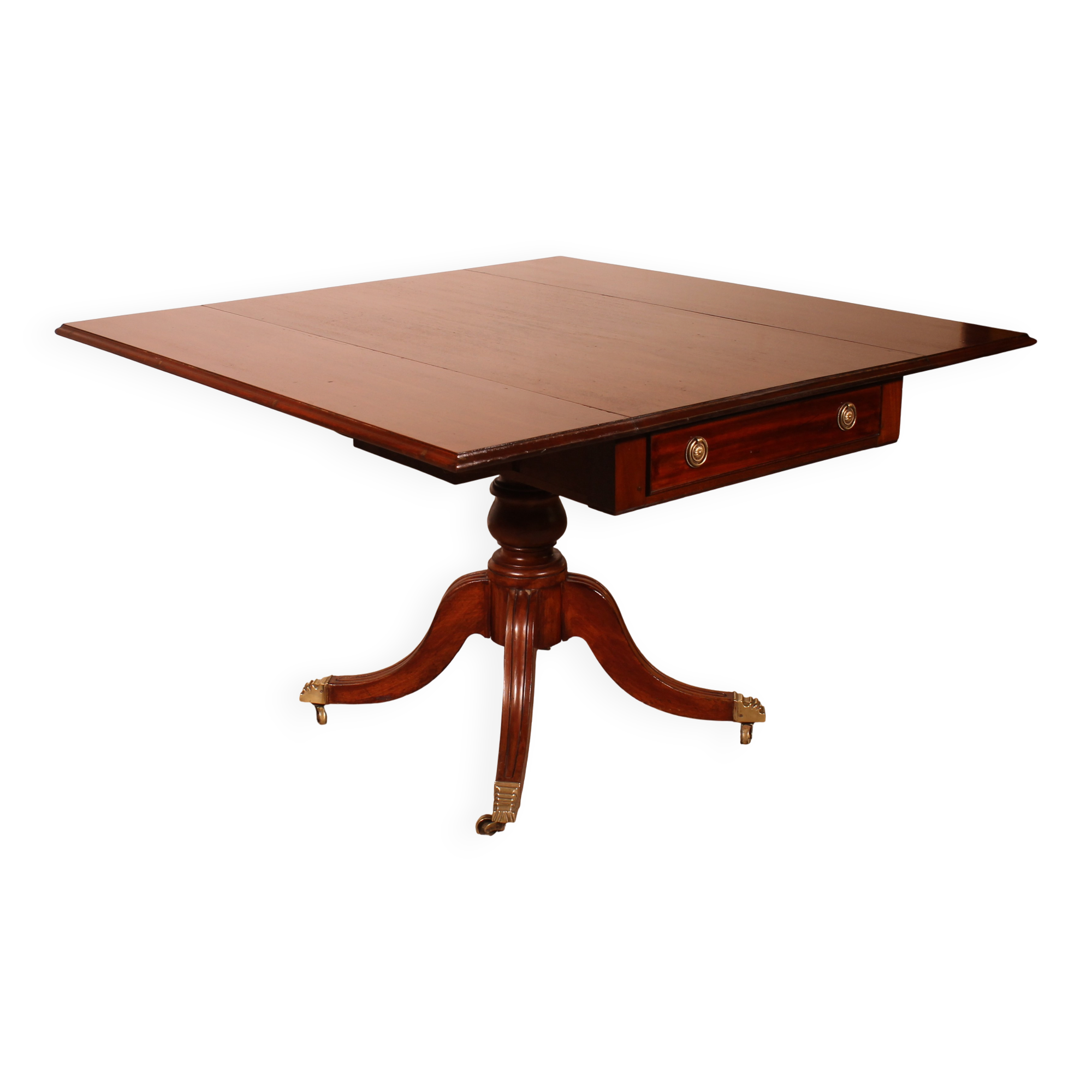 Pembroke table in solid mahogany from the 19th century.