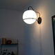 Applique Raak opaline et chrome
