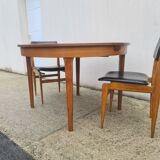 Vintage Teak table 1960 extension, NF furniture