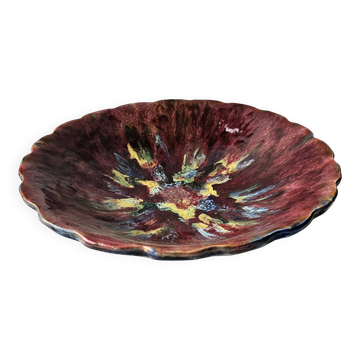 Magnificent ceramic fruit bowl signed by Raymond Raffour (1901-1988) 3
