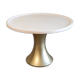 White and gold "tam tam" coffee table – 60s/70s