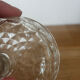 Vintage pretty candy box or cut glass sugar bowl