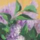 Paul blin (20th century) large oil on isorel – bouquet of lilacs 101 × 68