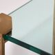 Peter Ghyczy T24 side or coffee table double glass 70s design 40x40x45
