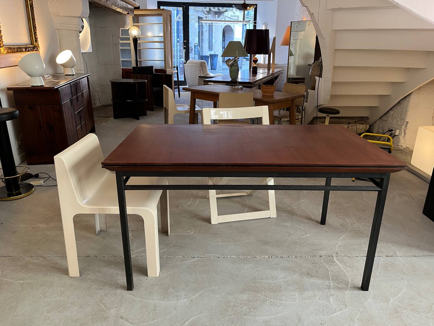 Mahogany table from the 1950s
