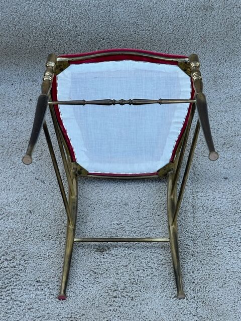 Chiavari chair in gilded brass