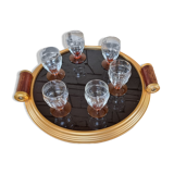 Amber glasses with its top