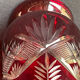 Baluster vase - cut blown crystal