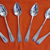6 small silver-plated spoons