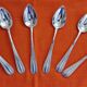 6 small silver-plated spoons
