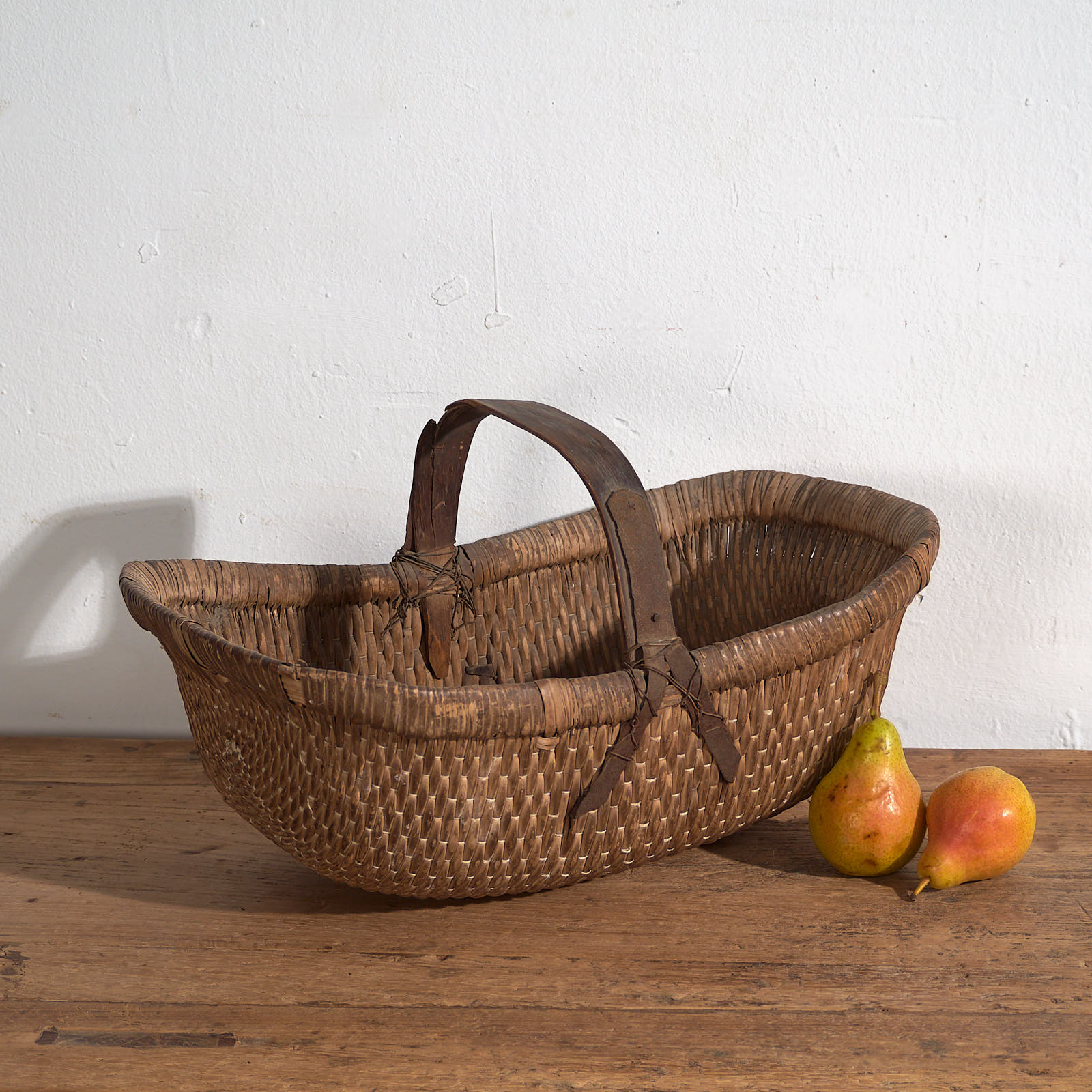 Old Chinese wabi-sabi basket (c.1900) #54