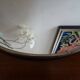 Round barber mirror 28.5 cm vintage 1960