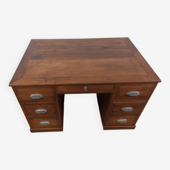 Walnut desk with drawers