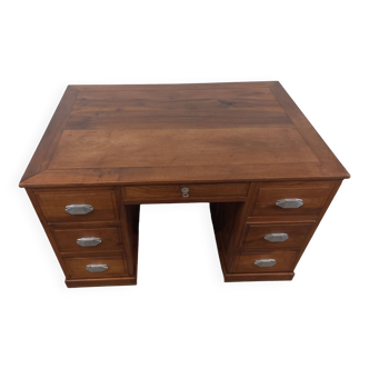 Walnut desk with drawers