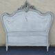 Louis xv style headboard with shabby chic patina
