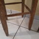Pair of stools savoyards"wood and straw 1960