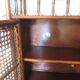 Support buffet bibus woven rattan 2 doors in caning - vintage 60s/70s