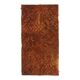Vintage Turkish Hand-Knotted Wool Cotton Brown Kilim Area Rug 69x133