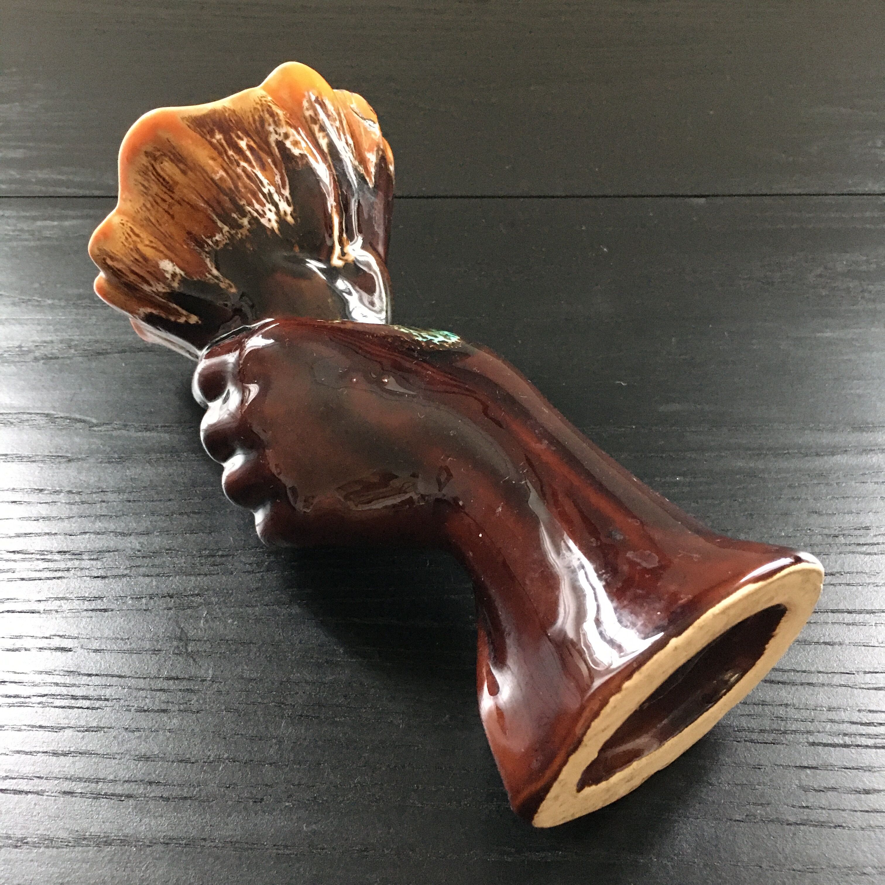 Valauris style hand vase