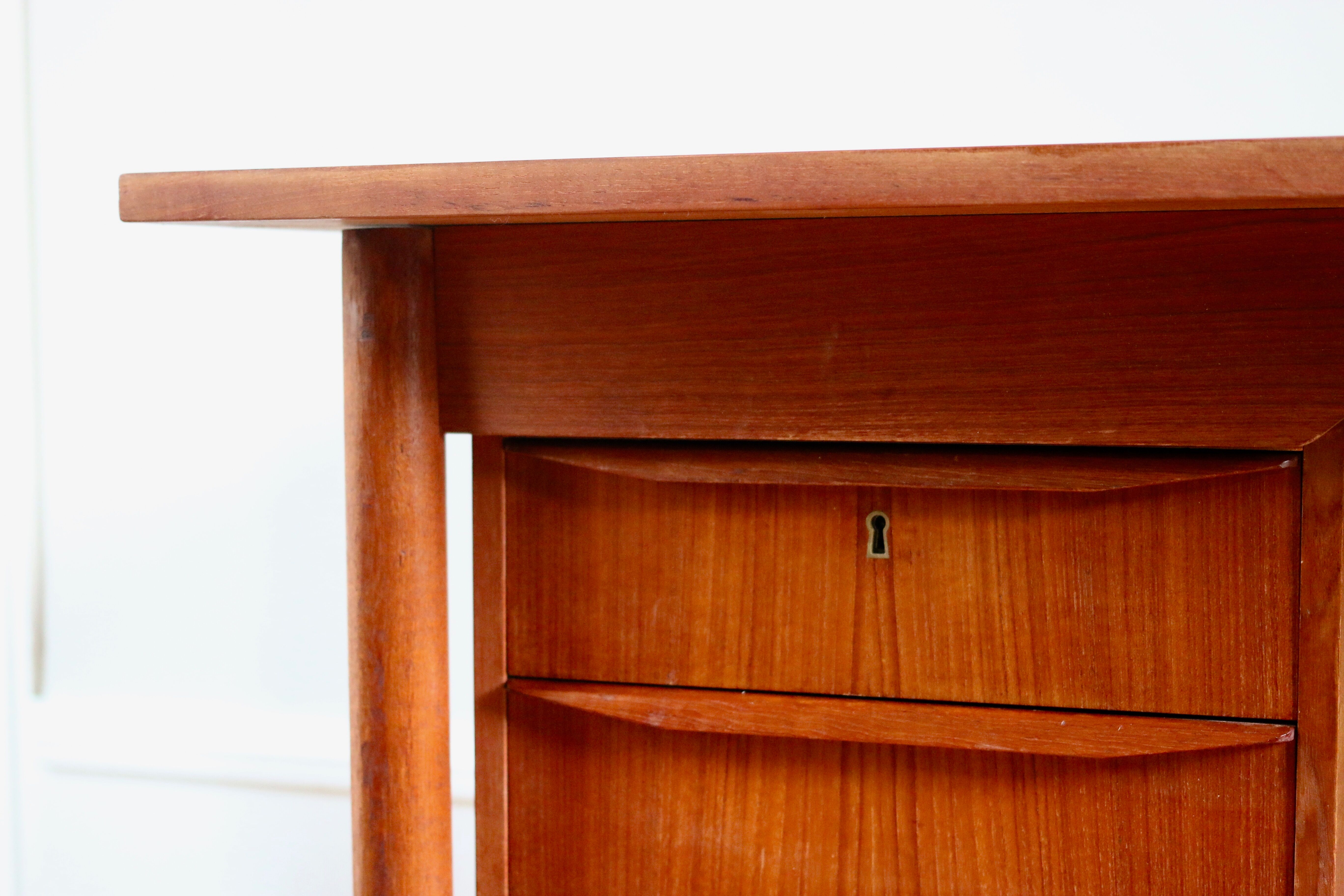 Scandinavian teak desk Tibergaard, 1960