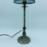 Ancient 20th brass or nickel bronze lamp