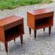 Pair of vintage bedside tables from the 60s in Scandinavian style