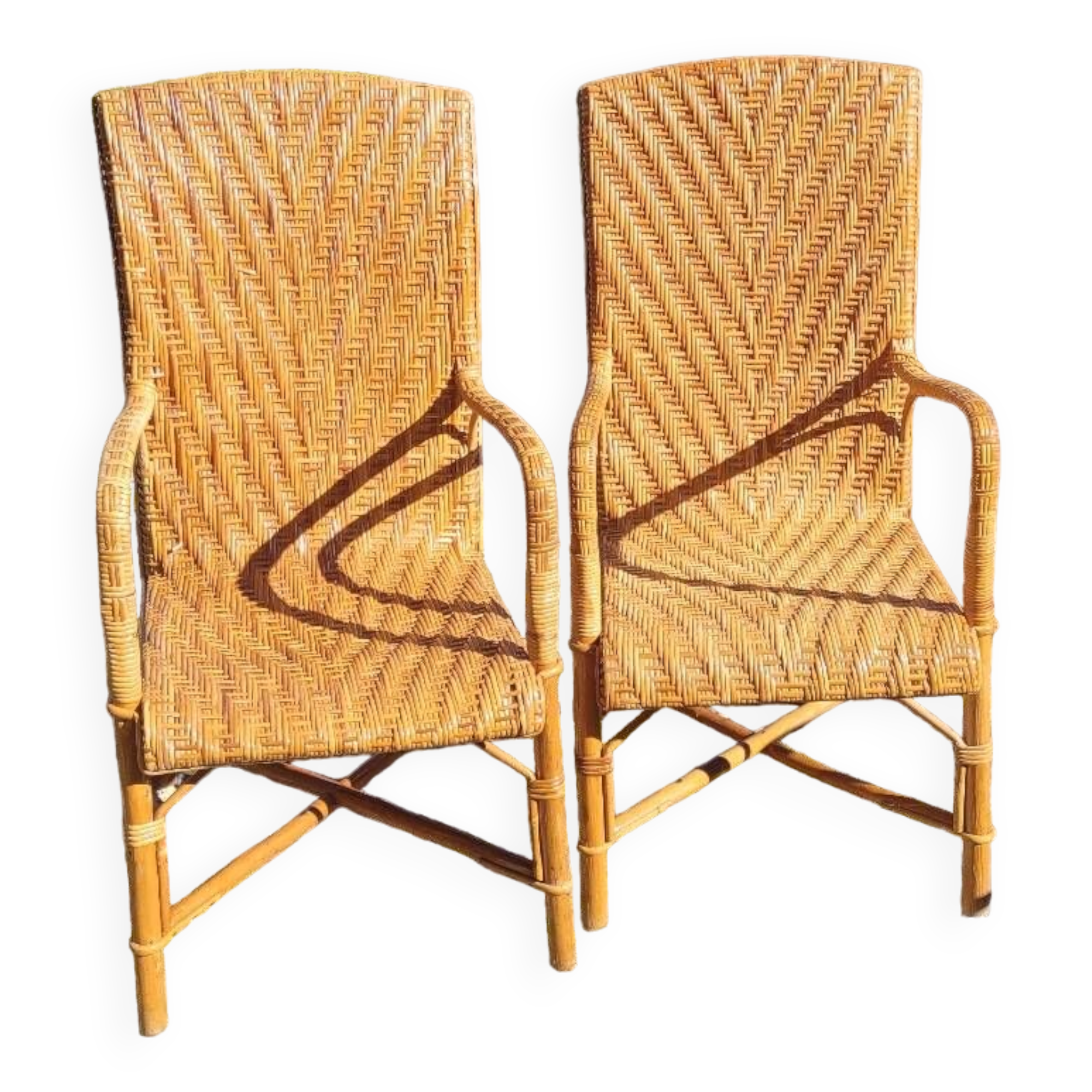 Fauteuils en rotin