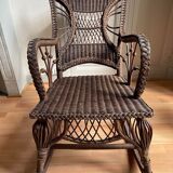 Rocking-chair wicker