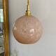 Walker with vintage pink clichy glass globe