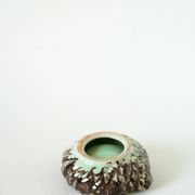 Cendrier en céramique, marron & multicolore, 1970