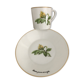 Old coffee cup and saucer