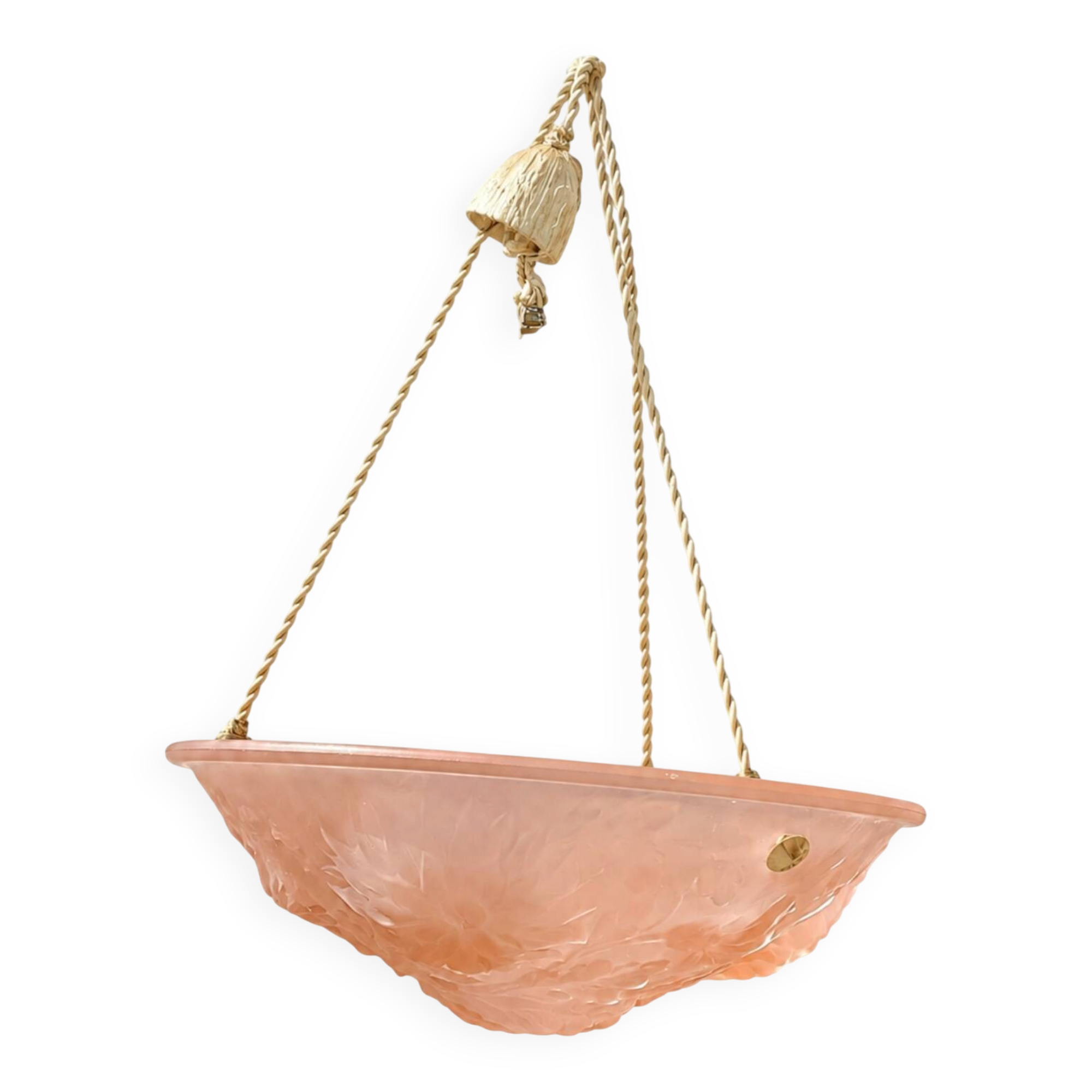 Suspension Art déco rose
