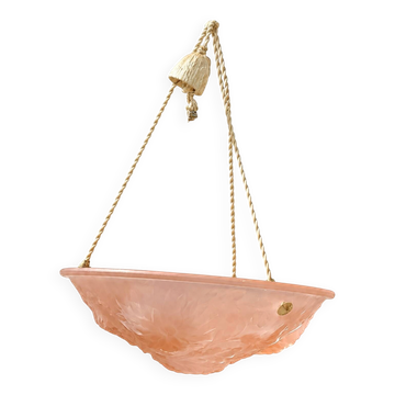 Suspension Art déco rose