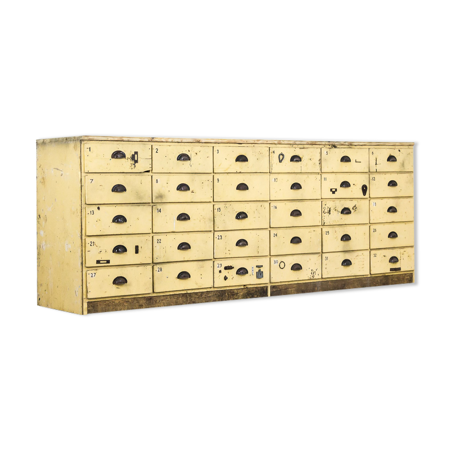 Bank of drawers large