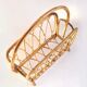 Rattan magazine holder