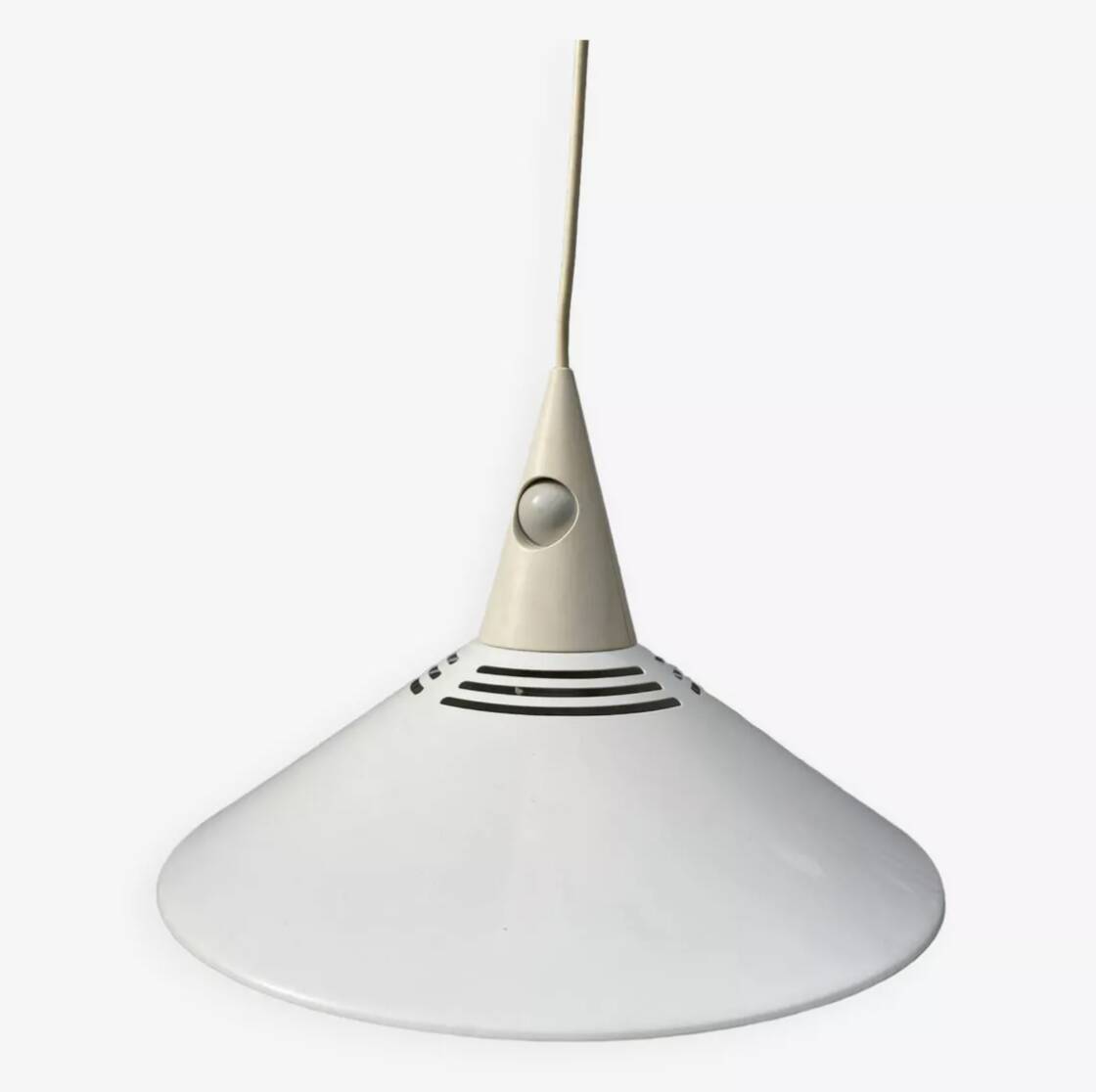 Pendant light 1980 white metal