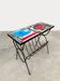 Porte-revues en design vintage table en carrelage Belarti