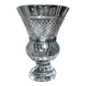 Bohemian cut crystal Medici vase signed TW & Co