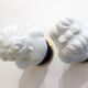 Pair of busts in biscuits