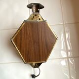 Mirror wall lamp, brass 50s