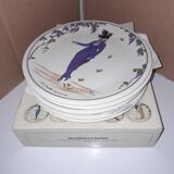6 dessert plates Villeroy and Boch design 1900