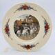 6 flat plates "Obernai" from the Sarreguemines pottery.