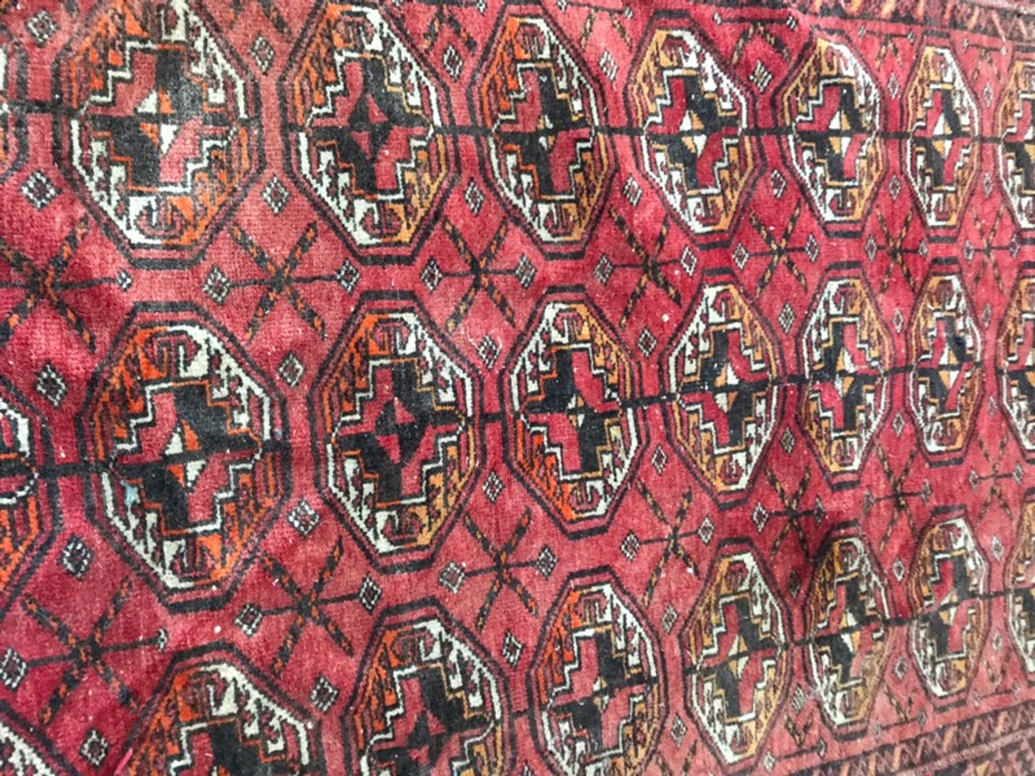 Handmade Afghan Turkmen rug 98x178 cm