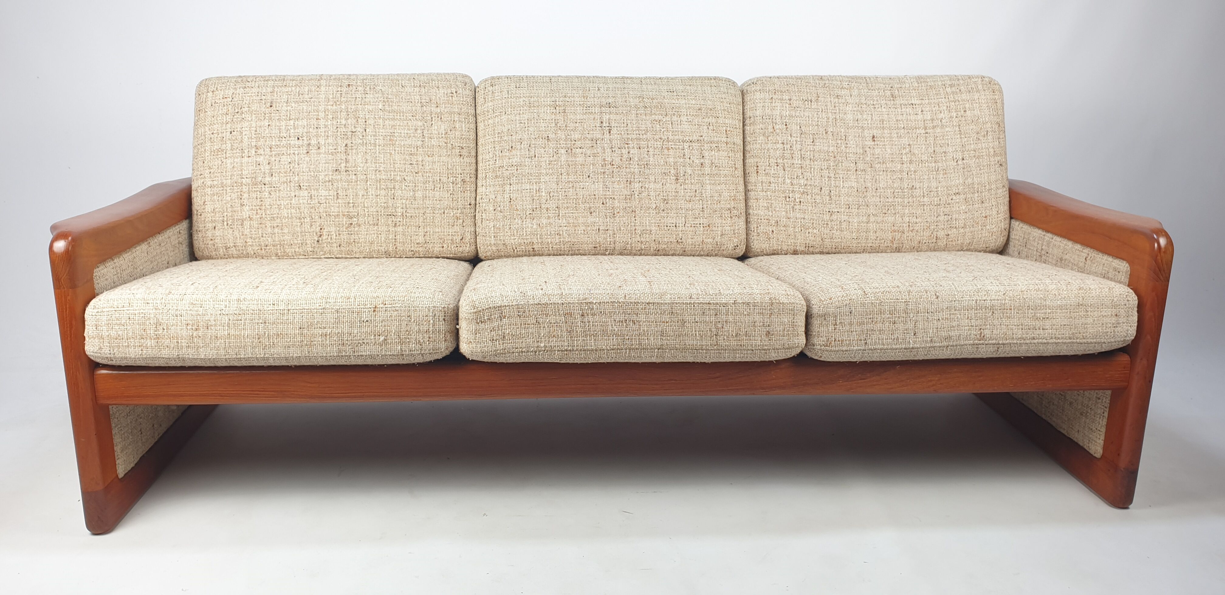 Midcentury Danish Teak 3-seater Sofa, 1970's