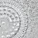Set of three round wall/ceiling lights in moulded glass.
