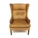 Fauteuil scandinave en cuir, Suède, 1960
