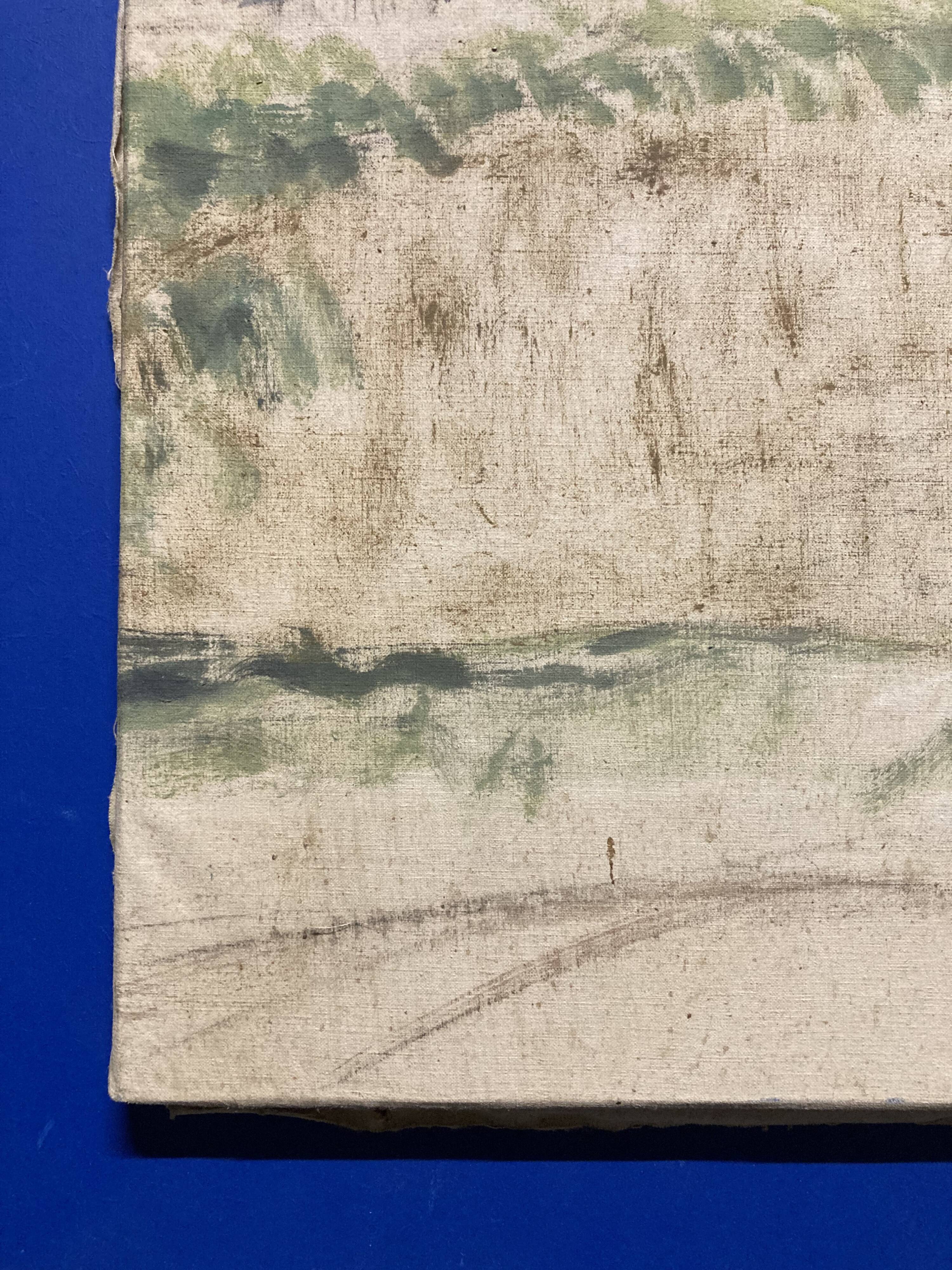 Marthe orant (1874-1957), spring, oil on canvas