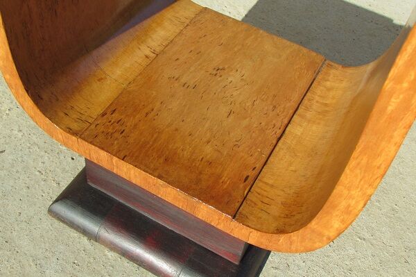 Console from the 1950s, mahogany and Sycamore