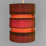 Pine veneer pendant light T355 "Berse" by Hans-Agne Jakobsson for Ellysett AB. Sweden 1960s
