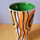 Enamelled ceramic vase 60s